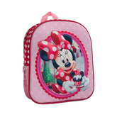 Hectarul - Ghiozdan 3D Disney pentru gradinita,Minne , roz , 32 Cm